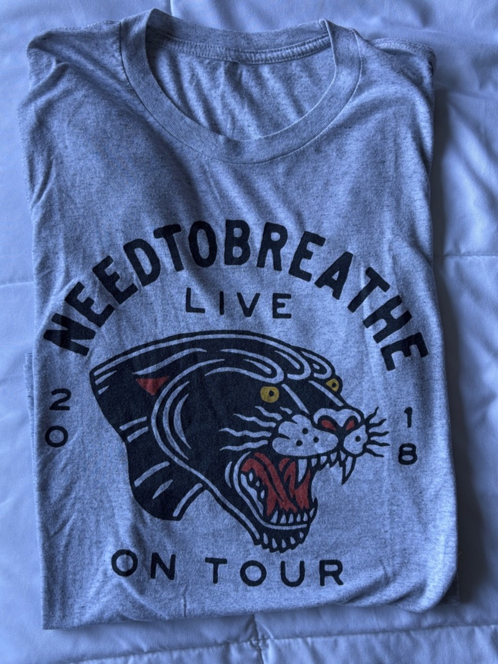 Needtobreathe Live on Tour 2018 Band T-Shirt with Big Cat